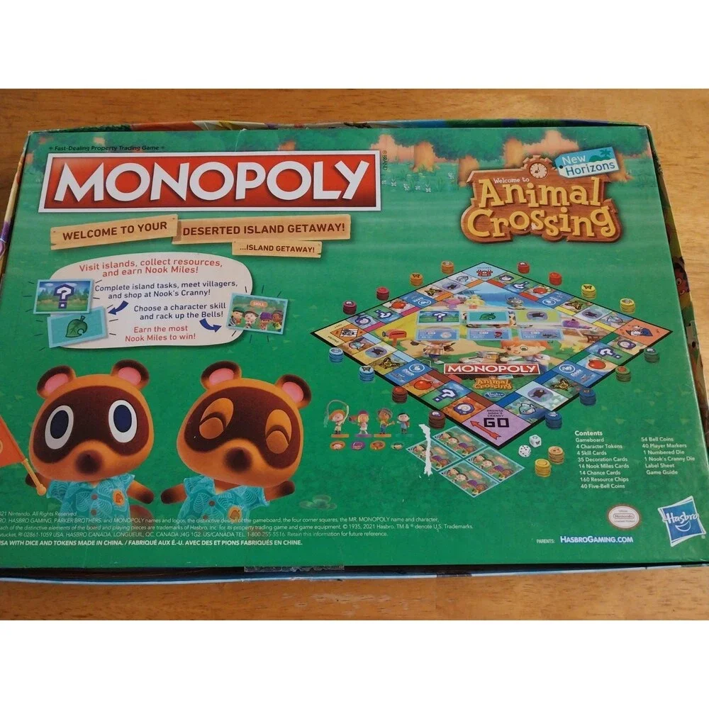 Hasbro Gaming Monopoly Animal Crossing New Horizons Edition Board Game